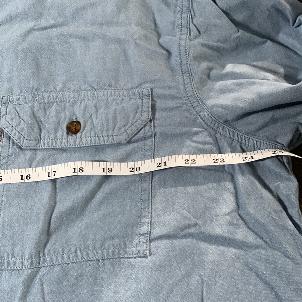 Men’s Carhartt blue, long sleeve shirt. Size XL. Chest approx 25 1/2 inches - Picture 11 of 12